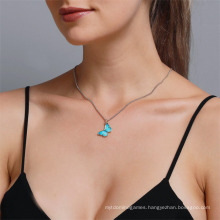 Wholesale Titanic Butterfly of Ocean Blue Forever Pendant Necklace